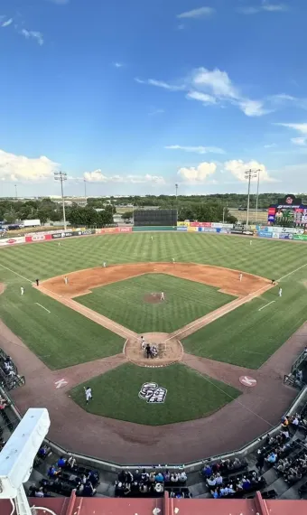 Large baseball field in San Antonio, TX near La Calera