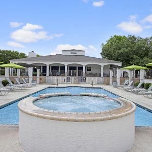 La Calera pool amenity with waterfall and hot tub